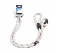 Duvo Plus Correa de estrangulamiento para perro - Color: Gris | Mediciones: 183 cm/12 mm