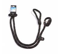 Duvo Plus Correa de estrangulamiento para perro - Color: Negro | Mediciones: 183 cm/12 mm