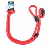 Duvo Plus Correa de estrangulamiento para perro - Color: Rojo | Mediciones: 183 cm/10 mm