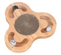 Duvo + Tabla Rascadora Fidgistar para Gatos,35x35cm,Con Bolas Juego & Menta Gato