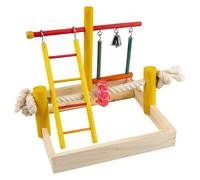 Duvo + Vogelspielplatz Pino de Madera 22 , 5x22, 5x20 CM para Pájaros Juguete