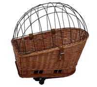 Duvo + Weidenfahrradkorb con Almohada Provenza para Perros 35x55x49cm 13kg