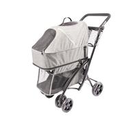 Cochecito impermeable para mascotas color Gris
