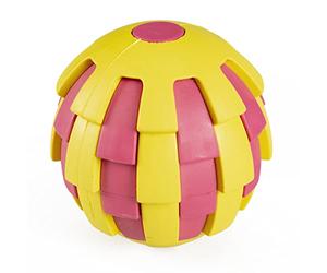 Duvoplus, Caucho Pitahaya Pelota Dispensador 6,5x6,5x6,5cm Multicolor, Juguete, Multicolor, Perro