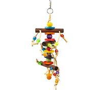 duvoplus, Colgante Colorido - Bloques de Madera y Juguetes 28 x 10,2 x 6 cm Multicolor, Pájaros, Multicolor, Pájaros