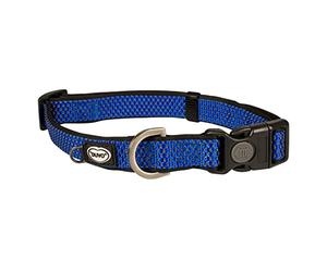 duvoplus, Collar cómodo y contemporáneo GA señora EXPLOR East, Collar de Nailon Resistente e Impermeable 20-35 cm/15 mm Azul, para Perro, Collar Resistente al Agua, Calidad Duradera