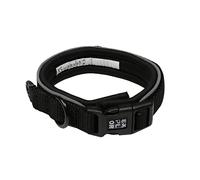 duvoplus, Collar con Bandas de Costura Reflectantes Ultimate Fit Comfy Fashion, Talla XL - 52 - 61 cm, Granito Negro, para Perros, Materiales Resistentes de Secado rápido