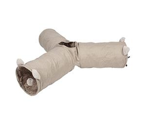 duvoplus Túnel de Juego Laberinto Cozette 25x25x85cm Beige