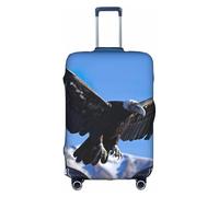 DUWAA Bald Eagle1 - Funda para equipaje de viaje, impermeable, a prueba de polvo, protector elástico para equipaje, Blanco, S