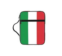 DUWAA Bolsa multifuncional con estampado de bandera de Italia, bolsa de cosméticos con asa, estuche impermeable con compartimentos