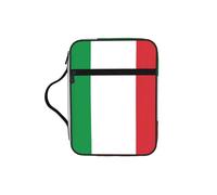 DUWAA Bolsa multifuncional con estampado de bandera de Italia, bolsa de cosméticos con asa, estuche impermeable con compartimentos