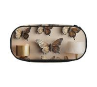 DUWAA Butterfly Decor 03 Print - Estuche de papelería funcional portátil, estuche ligero para lápices
