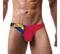 DUWAA Calzoncillos para hombre con estampado de la bandera del estado de Carolina del Norte, cintura cubierta, cómoda, suave, con bolsa de contorno, calzoncillos transpirables, Negro, 4XL