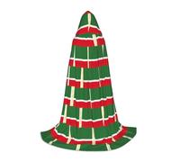 DUWAA Capa con capucha de Halloween con estampado de la bandera de la República de Chechenia, estilo medieval para fiestas de Navidad, disfraces de cosplay