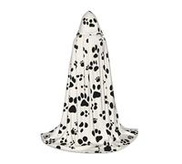 DUWAA Capa con capucha para Halloween, con estampado de huesos, patas, estilo medieval para fiestas de Navidad, disfraces de cosplay