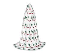 DUWAA Disfraz medieval de Halloween con estampado de mapa de la bandera de México, capa para mujeres y hombres, capa renacentista con capucha