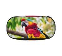 DUWAA Fantastic Parrot Feather - Estuche de papelería funcional con 1 impresión, portátil, estuche ligero para lápices