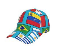DUWAA Flags of Various Countries - Gorras de béisbol para hombre, gorra de camionero ajustable, gorra de cola de caballo para mujer, gorra de béisbol deportiva, color negro
