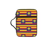 DUWAA Funda de gran capacidad para la Biblia con estampado de la bandera del Reino de Hawái, 26 x 20 cm, bolsa de mano para mujeres y cristianos