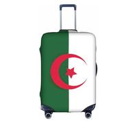 DUWAA Funda elástica para equipaje con estampado de bandera de Argelia, para maletas de 18 a 32 pulgadas, accesorios de viaje, Blanco, S