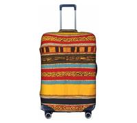DUWAA Funda elástica para equipaje, con estampado de nativos americanos, se adapta a maletas de 45 a 81 cm, accesorios de viaje, Blanco, L