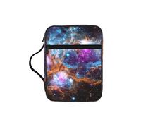 DUWAA Funda para Biblia con diseño de galaxia del universo (26 x 20 cm), gran capacidad, bolsa de mano para mujeres y cristianos