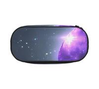 DUWAA Galaxy Starry Space - Estuche de papelería funcional con estampado de estrellas, color morado