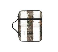 DUWAA Interstellar - Funda para Biblia con estampado de bandera americana de 26 x 20 cm, gran capacidad, bolsa de mano para mujeres y cristianos