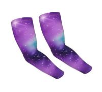 DUWAA Magic Galaxy Sky - Mangas de compresión para deportes y correr, protección UV, para hombres y mujeres