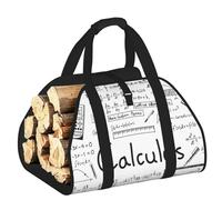 DUWAA Math Geometry G alculus Print - Transportador grande de leña con asas para un fácil transporte y estufa de leña, 48 x 101 cm