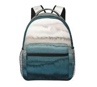 DUWAA Mochila con estampado Within The Tides para hombres y mujeres, mochila al vacío de alta capacidad, mochila de viaje con diseño multicapa