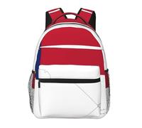 DUWAA Mochila de viaje con estampado de mapa de la bandera del estado de Carolina del Norte para hombres y mujeres, mochila de viaje de alta capacidad, diseño multicapa