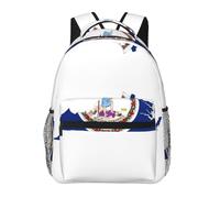 DUWAA Mochila de viaje con estampado de mapa de la bandera del estado de Virginia para hombres y mujeres, mochila al vacío de alta capacidad, mochila de viaje con diseño multicapa