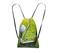 DUWAA Mochila plegable con cordón para cancha de golf, bolsa de cuerda, bolsa de playa, mochila de viaje, bolsa de gimnasio antidesgarros