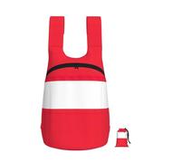 DUWAA Mochila plegable con estampado de bandera austriaca de 16 l, mochila de gimnasio portátil de almacenamiento, bolsa de viaje para hombres y mujeres
