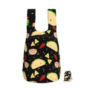 DUWAA Mochila plegable con estampado de martes para fiestas, de 16 l, mochila de gimnasio portátil, bolsa de transporte para hombres y mujeres