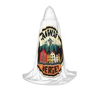 DUWAA Norway Bergen Houses - Capa con capucha para Halloween, estilo medieval para fiestas de Navidad, disfraces de cosplay