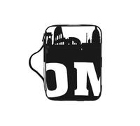 DUWAA Roman City - Bolsa multifuncional para la Biblia, bolsa de cosméticos con asa, impermeable, con compartimentos