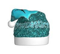 DUWAA Sombrero de Navidad con estampado "I Love Gymnastics", divertido sombrero de Papá Noel para adultos, novedoso gorro de Navidad para fiesta festiva de Año Nuevo