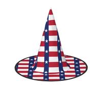 DUWAA Sombreros de bruja colgantes con impresión de bandera del estado de Texas, accesorios de disfraces, decoraciones para el hogar, patio, porche, 3 piezas