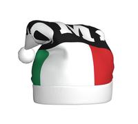 DUWAA Sombreros de fiesta de Navidad de felpa suave con estampado de ciudad romana, sombrero de vacaciones, gorros de Navidad para adultos, para Año Nuevo