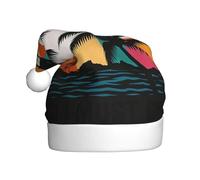 DUWAA Sombreros de fiesta de Navidad de felpa suave con estampado We'Re Going To Florida, sombrero de vacaciones, Gorros de Navidad para adultos, para Año Nuevo