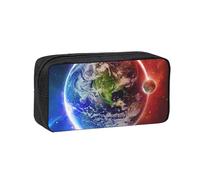 DUWAA Space Planet Earth - Estuche con cremallera de gran capacidad para la escuela, oficina, universidad, gran capacidad, para adultos