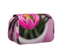 DUWAA Spring is in The Air - Estuche para lápices con cremallera transparente para maquillaje, bolsa de cosméticos multiusos, Negro, One Size, Morden