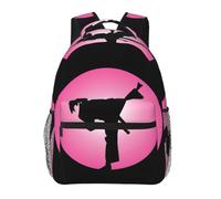 DUWAA Taekwondo Design - Mochila de viaje con estampado de diseño de taekwondo para hombres y mujeres, mochila de viaje de alta capacidad