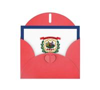 DUWAA Tarjetas de felicitación con impresión de bandera del estado de Virginia Occidental para clientes y clientes, empleados adultos, saludos festivos, 4 x 6 pulgadas