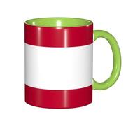 DUWAA Taza de cerámica con impresión de la bandera del estado de Georgia con caja de regalo, hermosas tazas de café para regalo de cumpleaños, café, leche, 6 colores
