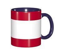 DUWAA Taza de cerámica con impresión de la bandera del estado de Georgia con caja de regalo, hermosas tazas de café para regalo de cumpleaños, café, leche, 6 colores