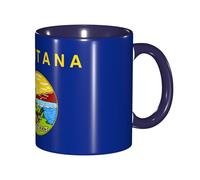 DUWAA Taza de cerámica con impresión de la bandera del estado de Montana con caja de regalo, hermosas tazas de café para regalo de cumpleaños, café, leche, 6 colores