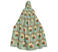 DUWAA Vanuatu in Australia - Disfraz de capa para hombre, disfraz de Halloween, con capucha, uniforme medieval, bata de mago